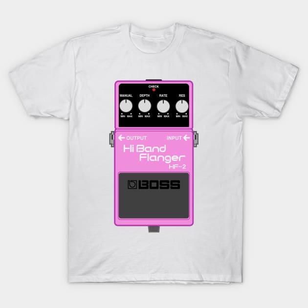 Boss HF-2 Hi Band Flanger Guitar Effect Pedal T-Shirt by conform
